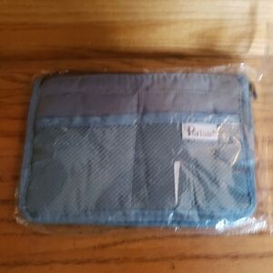 Periea Chelsy Small Handbag Organizer Dark Turquoise Blue NEW